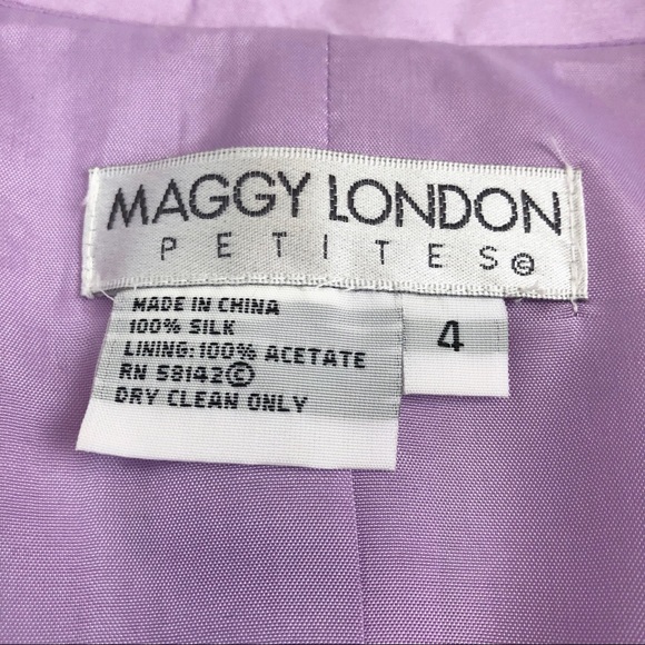 NWT Maggy London 100% silk jacket skirt suit - Picture 3 of 8